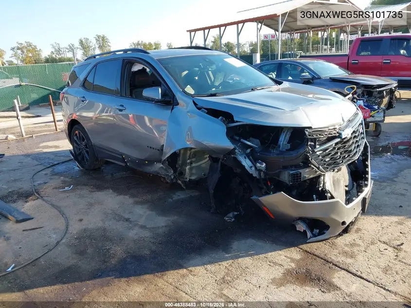 CHEVROLET EQUINOX 2024, VIN 3GNAXWEG5RS101735