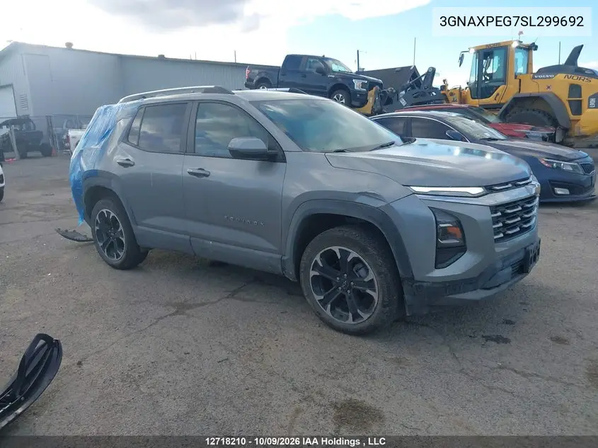 CHEVROLET EQUINOX 2025, VIN 3GNAXPEG7SL299692