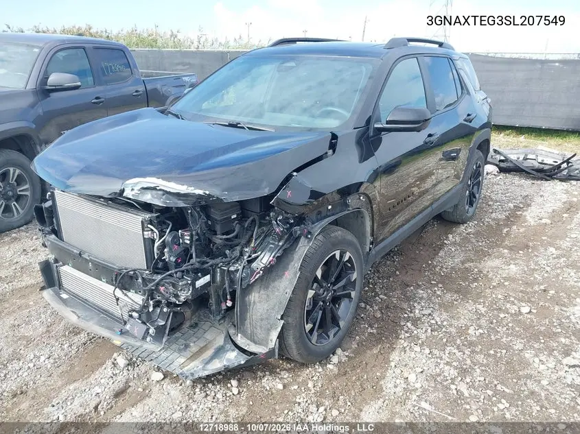 2025 CHEVROLET EQUINOX VIN 3GNAXTEG3SL207549 — фото 2