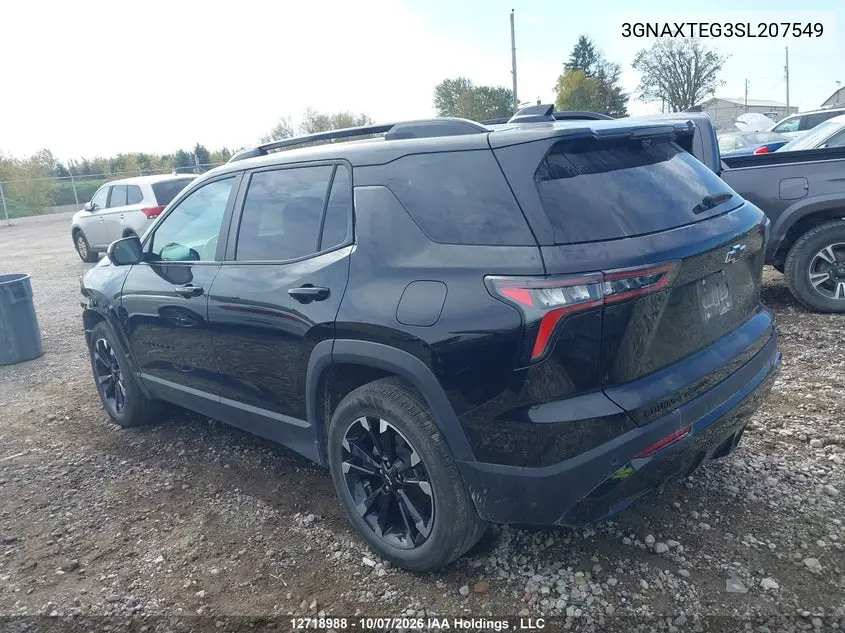 2025 CHEVROLET EQUINOX VIN 3GNAXTEG3SL207549 — фото 3