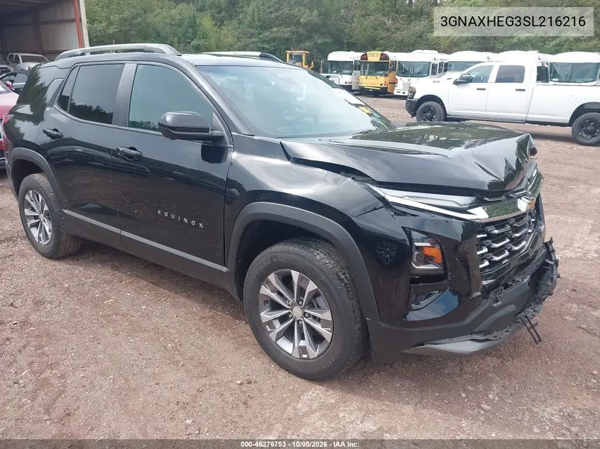 CHEVROLET EQUINOX 2025, VIN 3GNAXHEG3SL216216