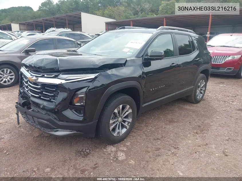 2025 CHEVROLET EQUINOX VIN 3GNAXHEG3SL216216 — фото 2