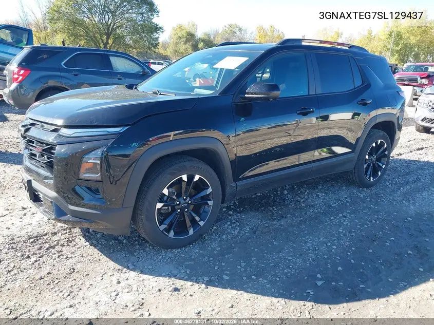 2025 CHEVROLET EQUINOX VIN 3GNAXTEG7SL129437 — фото 2