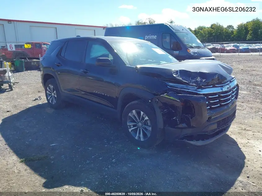 CHEVROLET EQUINOX 2025, VIN 3GNAXHEG6SL206232