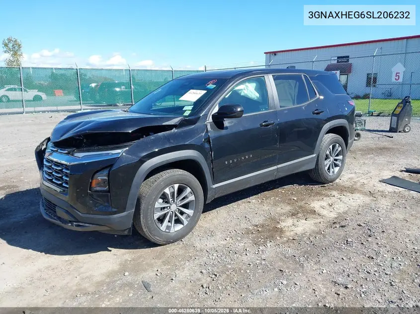 2025 CHEVROLET EQUINOX VIN 3GNAXHEG6SL206232 — фото 2