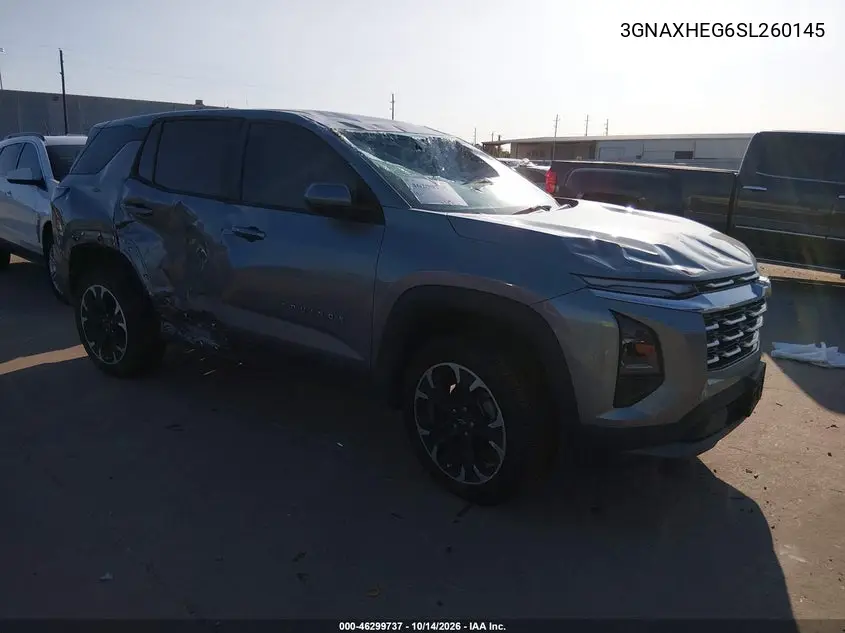 CHEVROLET EQUINOX 2025, VIN 3GNAXHEG6SL260145
