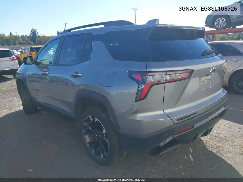 2025 CHEVROLET EQUINOX VIN 3GNAXTEG8SL108726 — фото 3