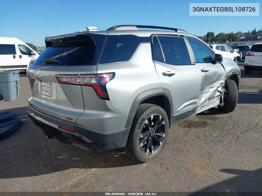 2025 CHEVROLET EQUINOX VIN 3GNAXTEG8SL108726 — фото 4