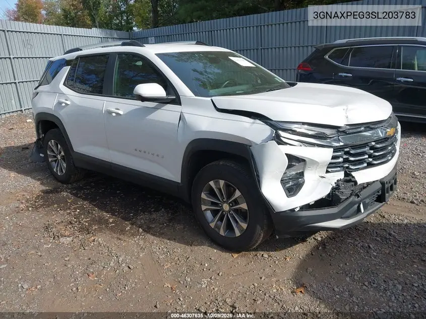 CHEVROLET EQUINOX 2025, VIN 3GNAXPEG3SL203783