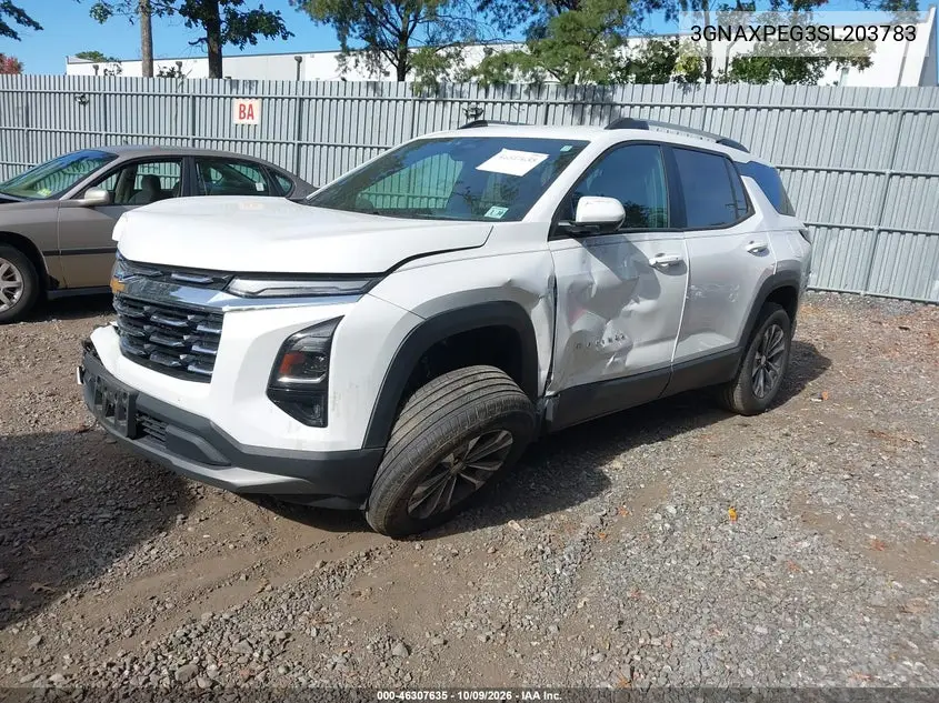2025 CHEVROLET EQUINOX VIN 3GNAXPEG3SL203783 — фото 2