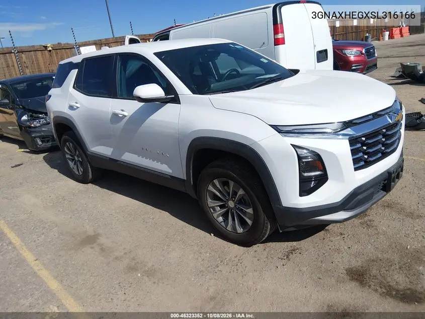 CHEVROLET EQUINOX 2025, VIN 3GNAXHEGXSL316166