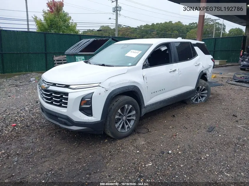 2025 CHEVROLET EQUINOX VIN 3GNAXPEG7SL192786 — фото 2