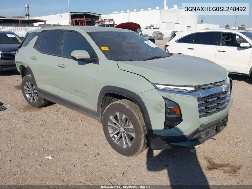 CHEVROLET EQUINOX 2025, VIN 3GNAXHEG0SL248492