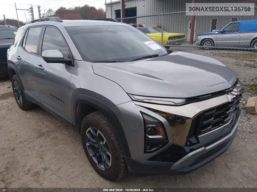 CHEVROLET EQUINOX 2025, VIN 3GNAXSEGXSL135758