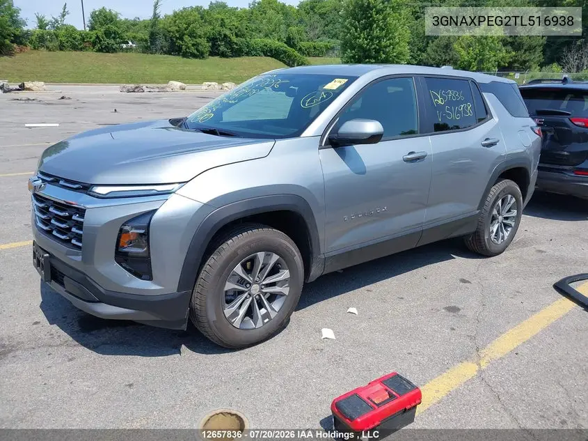 2026 CHEVROLET EQUINOX VIN 3GNAXPEG2TL516938 — фото 2