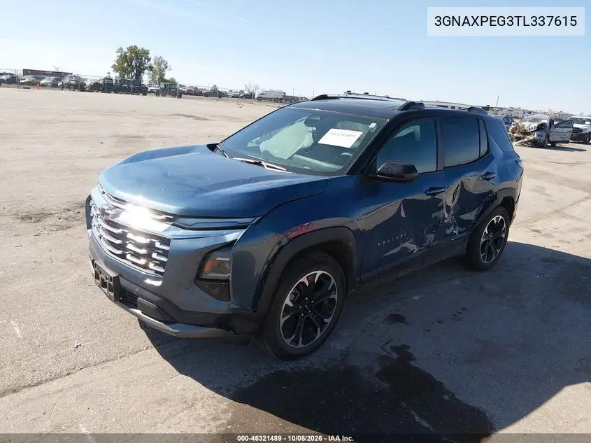 2026 CHEVROLET EQUINOX VIN 3GNAXPEG3TL337615 — фото 2