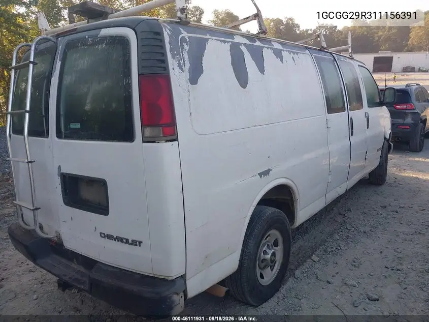 2001 CHEVROLET EXPRESS VIN 1GCGG29R311156391 — фото 4