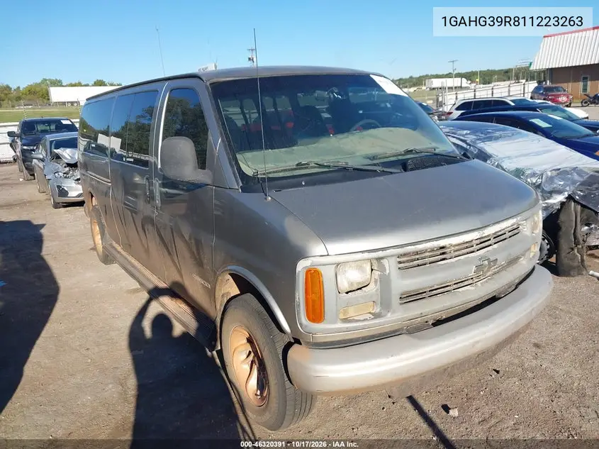 CHEVROLET EXPRESS 2001, VIN 1GAHG39R811223263