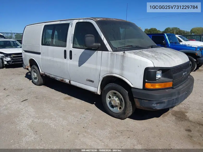 CHEVROLET EXPRESS 2003, VIN 1GCGG25V731229784