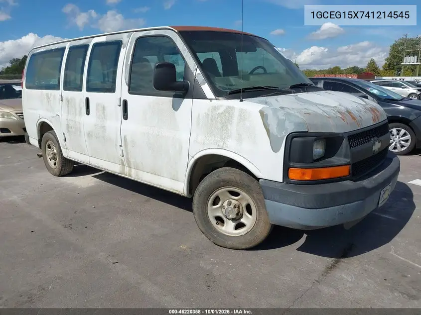 CHEVROLET EXPRESS 2004, VIN 1GCEG15X741214545