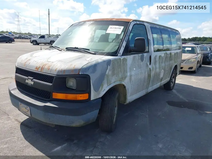 2004 CHEVROLET EXPRESS VIN 1GCEG15X741214545 — фото 2