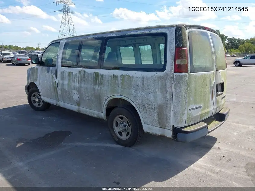 2004 CHEVROLET EXPRESS VIN 1GCEG15X741214545 — фото 3