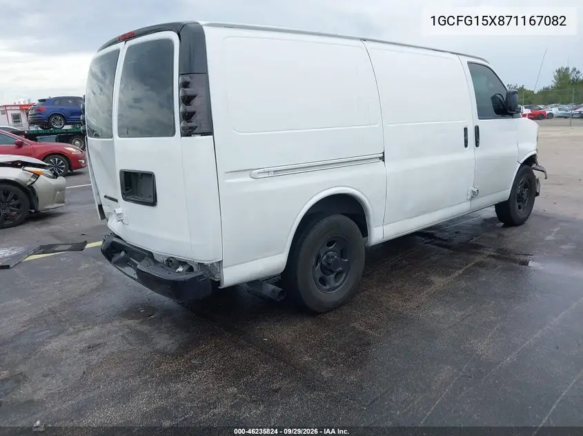 2007 CHEVROLET EXPRESS VIN 1GCFG15X871167082 — фото 4