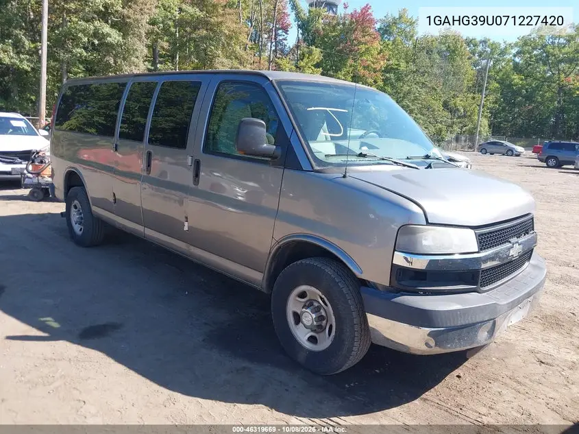 CHEVROLET EXPRESS 2007, VIN 1GAHG39U071227420