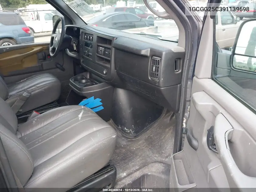 2009 CHEVROLET EXPRESS VIN 1GCGG25C391139698 — фото 5