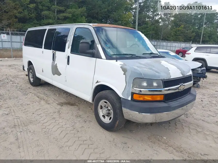 CHEVROLET EXPRESS 2010, VIN 1GA2G1DG9A1101611