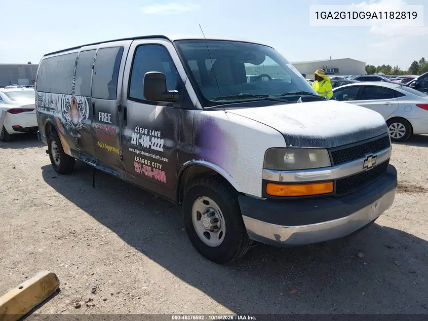 CHEVROLET EXPRESS 2010, VIN 1GA2G1DG9A1182819