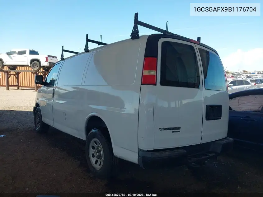 2011 CHEVROLET EXPRESS VIN 1GCSGAFX9B1176704 — фото 3