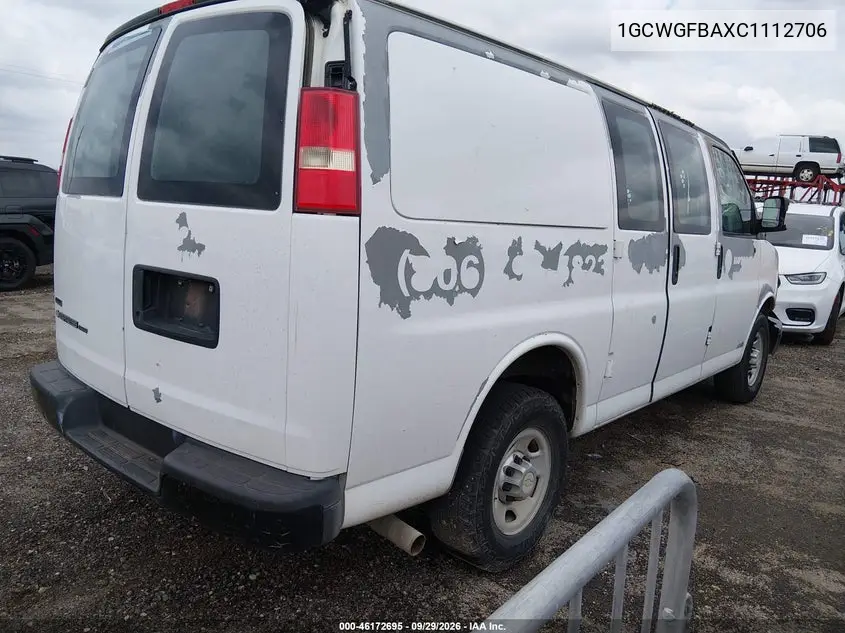 2012 CHEVROLET EXPRESS VIN 1GCWGFBAXC1112706 — фото 4