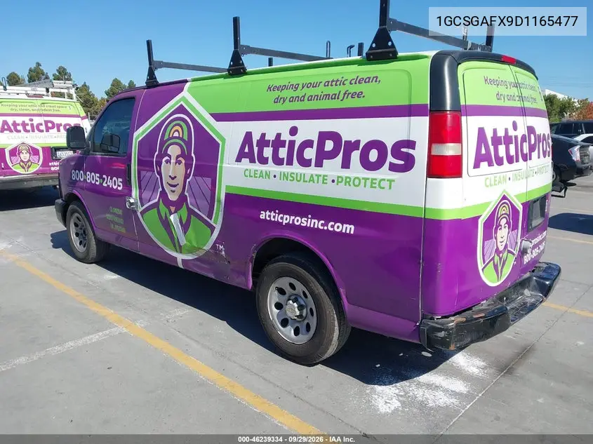 2013 CHEVROLET EXPRESS VIN 1GCSGAFX9D1165477 — фото 3