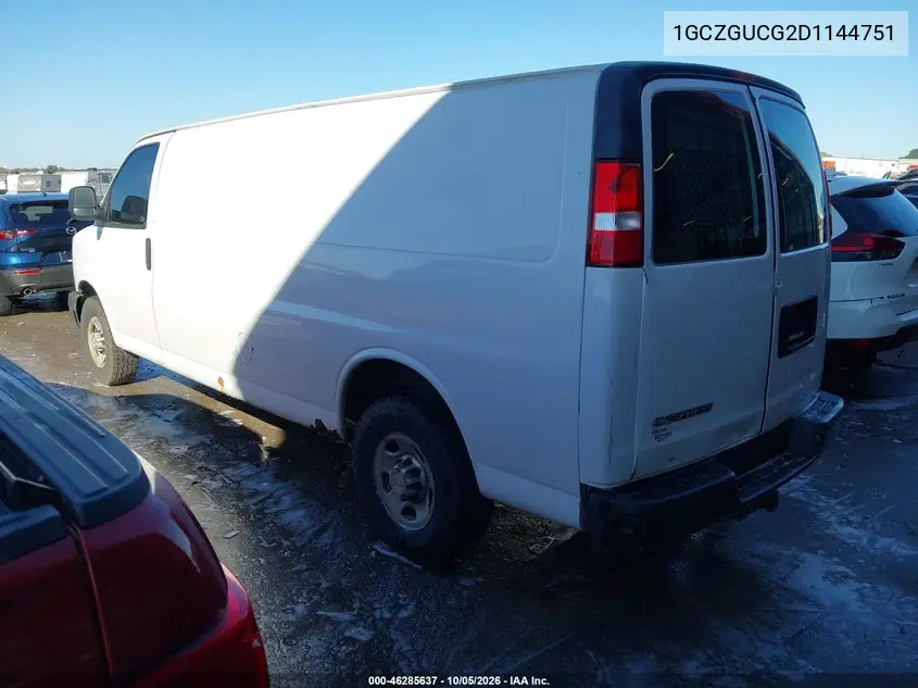 2013 CHEVROLET EXPRESS VIN 1GCZGUCG2D1144751 — фото 3