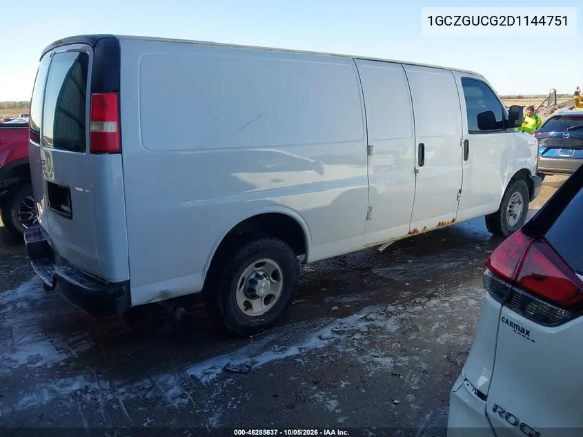 2013 CHEVROLET EXPRESS VIN 1GCZGUCG2D1144751 — фото 4