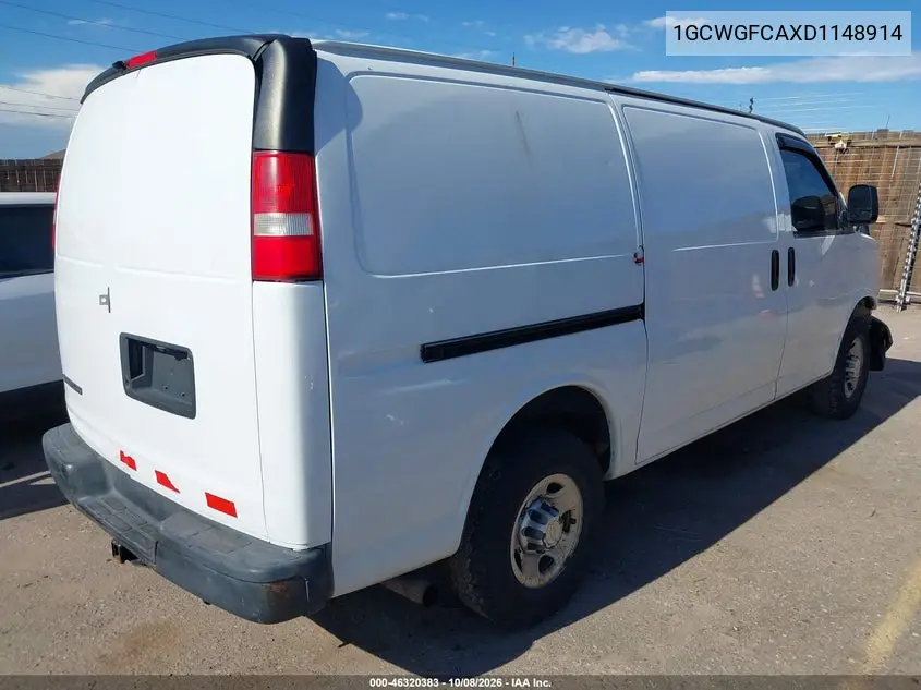 2013 CHEVROLET EXPRESS VIN 1GCWGFCAXD1148914 — фото 4