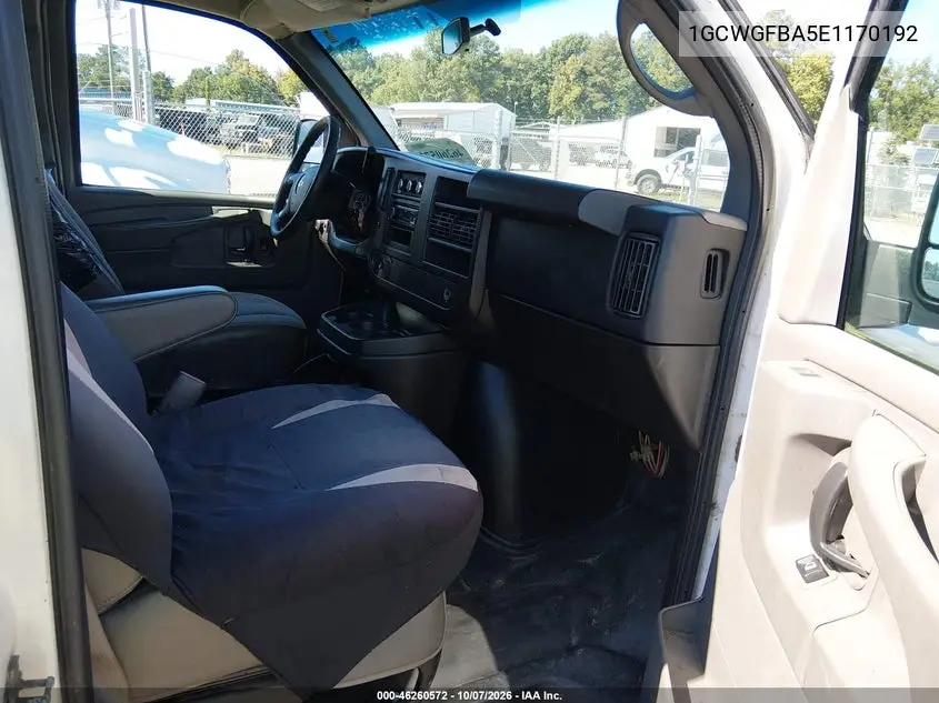 2014 CHEVROLET EXPRESS VIN 1GCWGFBA5E1170192 — фото 5