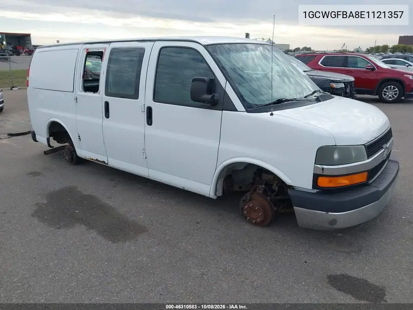CHEVROLET EXPRESS 2014, VIN 1GCWGFBA8E1121357