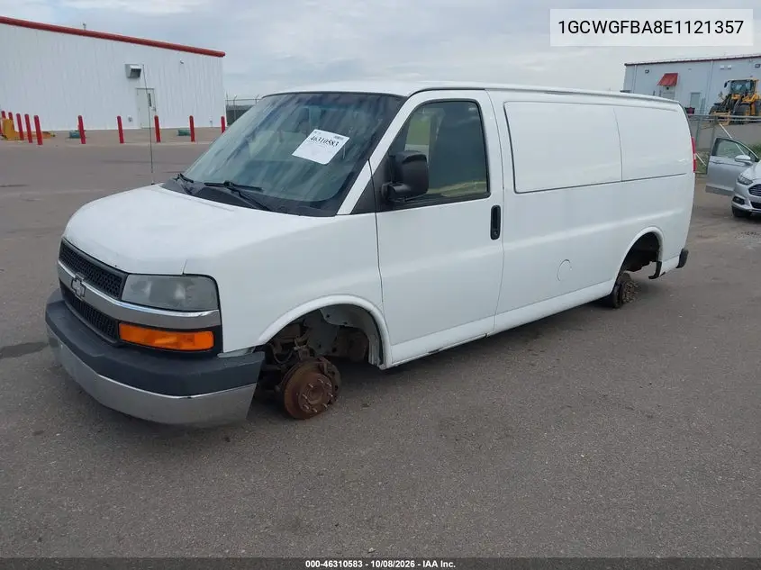 2014 CHEVROLET EXPRESS VIN 1GCWGFBA8E1121357 — фото 2