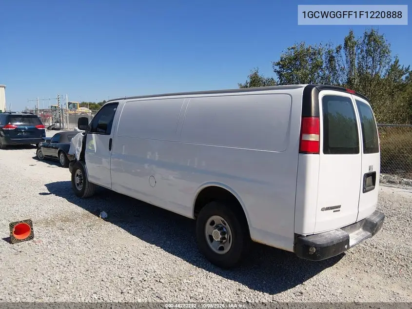 2015 CHEVROLET EXPRESS VIN 1GCWGGFF1F1220888 — фото 3