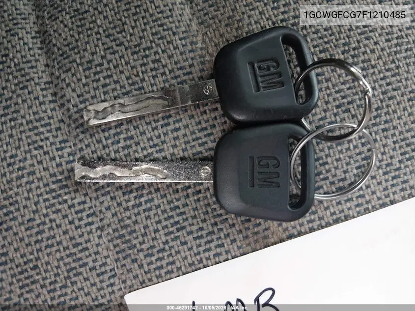2015 CHEVROLET EXPRESS VIN 1GCWGFCG7F1210485 — фото 11