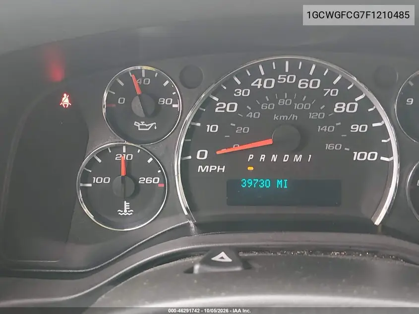2015 CHEVROLET EXPRESS VIN 1GCWGFCG7F1210485 — фото 15