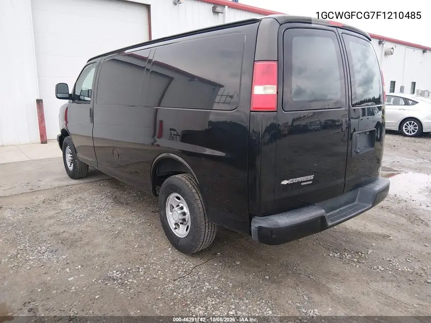 2015 CHEVROLET EXPRESS VIN 1GCWGFCG7F1210485 — фото 3