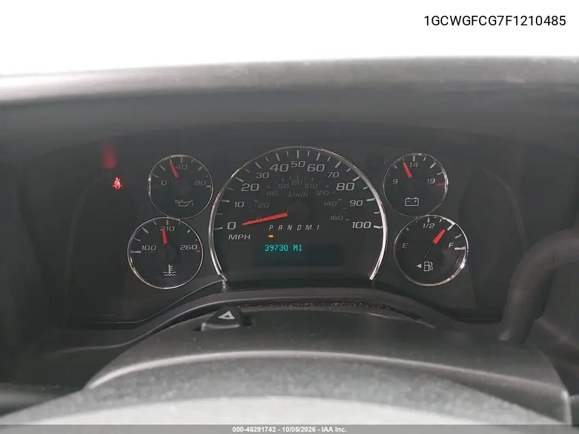 2015 CHEVROLET EXPRESS VIN 1GCWGFCG7F1210485 — фото 7