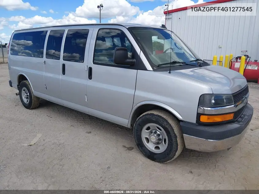 CHEVROLET EXPRESS 2016, VIN 1GAZGPFF4G1277545