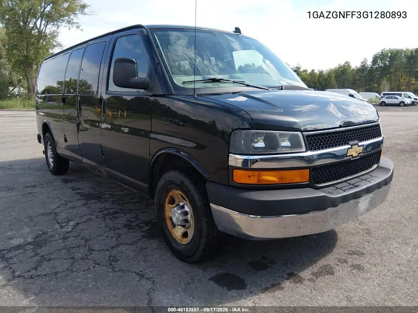 CHEVROLET EXPRESS 2016, VIN 1GAZGNFF3G1280893