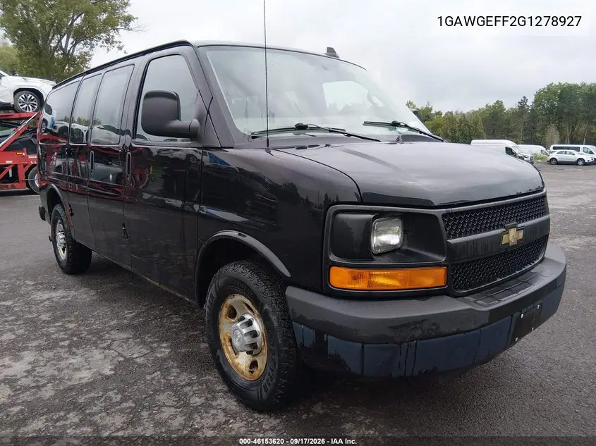 CHEVROLET EXPRESS 2016, VIN 1GAWGEFF2G1278927