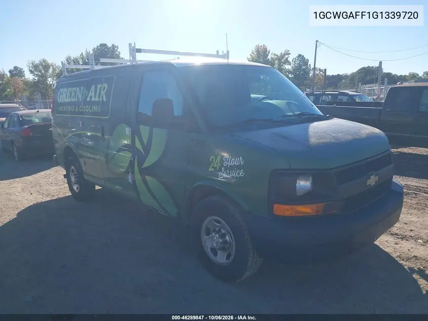 CHEVROLET EXPRESS 2016, VIN 1GCWGAFF1G1339720