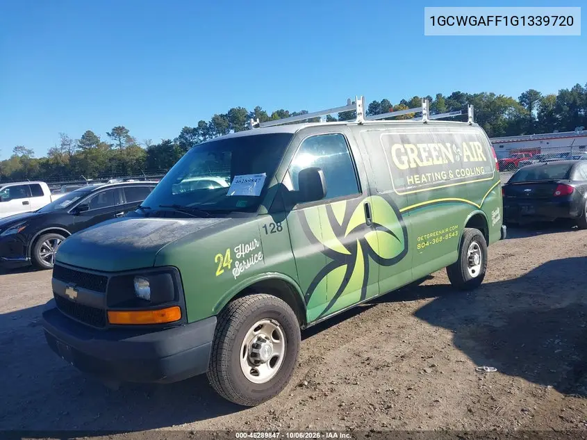 2016 CHEVROLET EXPRESS VIN 1GCWGAFF1G1339720 — фото 2